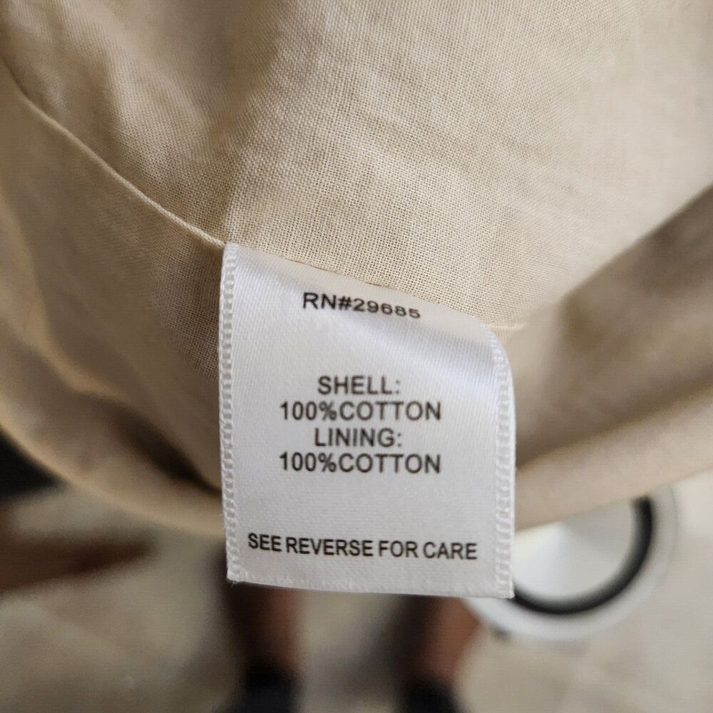 Pendleton Cotton Pique Skirt Size 8 Beige Career 100% Cotton - Picture 8 of 9